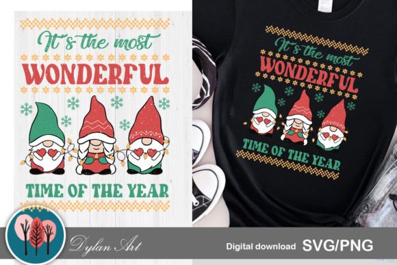 Gnome Christmas Ugly Sweater SVG PNG