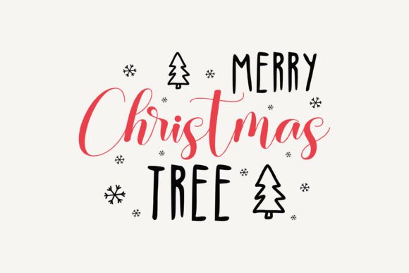 Merry Christmas Tree Christmas SVG